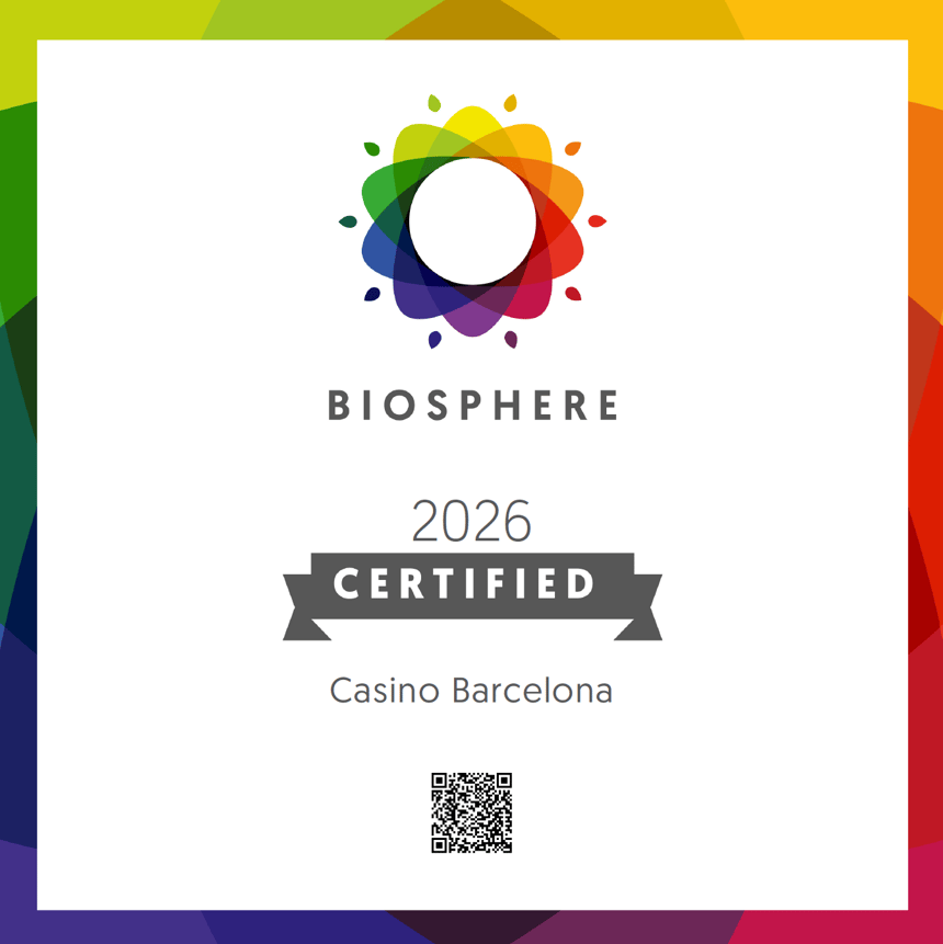 Casino Barcelona consolida su modelo de sostenibilidad con la renovación de la certificación Biosphere