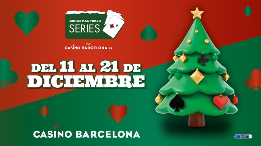 Las Christmas Poker Series por CasinoBarcelona.es regresan a Casino Barcelona para disputar su séptima edición