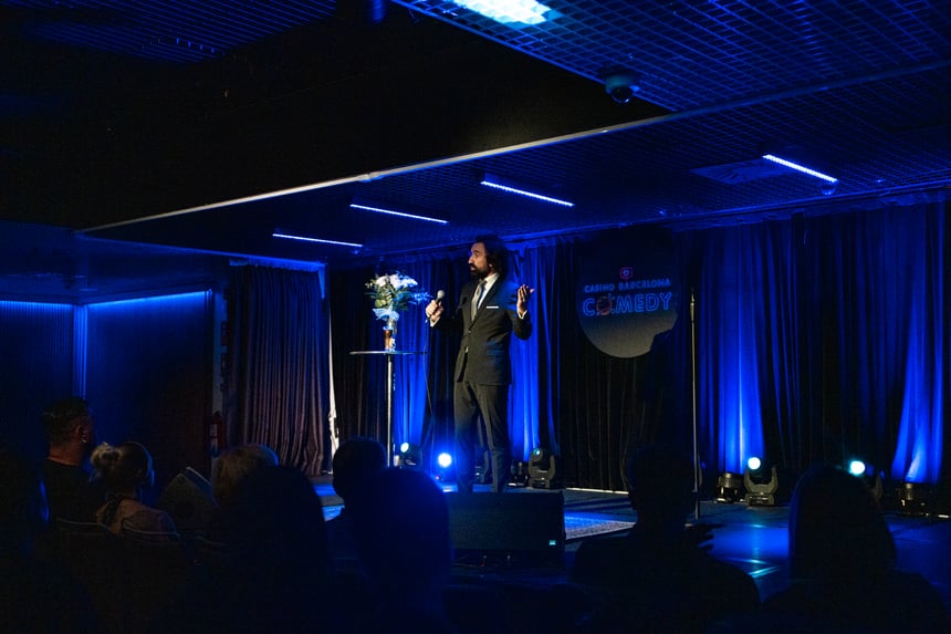 Miguel Lago inaugura con éxito la nueva edición de Casino Barcelona Comedy
