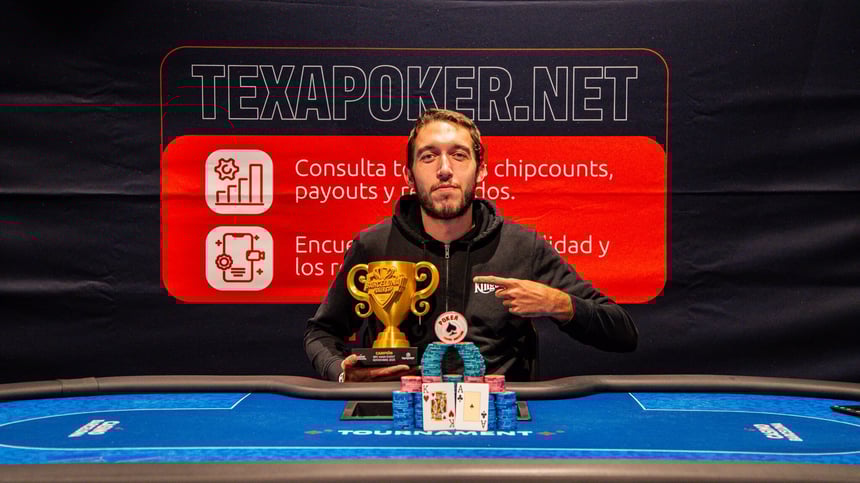 Francois Gamet, campeón de la primera edición de la Barcelona Poker Cup